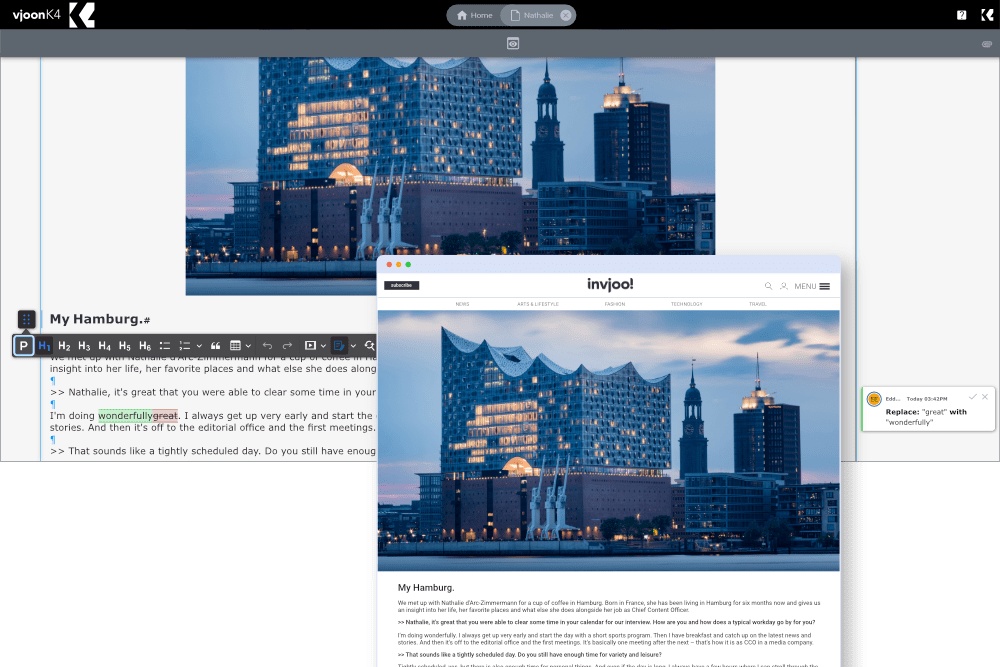 Content Editor & Preview