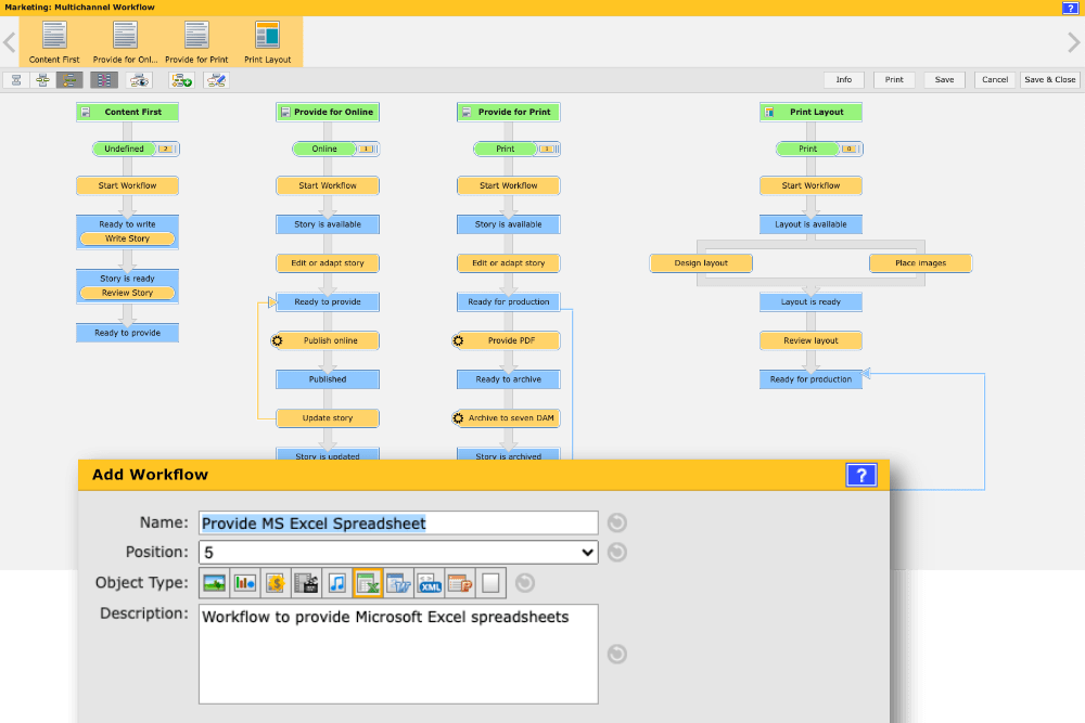 Graphical Workflow Editor